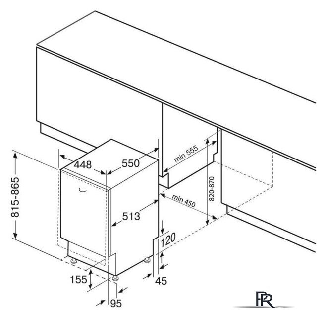 Встраиваемая посудомоечная машина Krona Wespa 45 BI V2 - Изображение №16 — Интернет-магазин ПроЗаказ