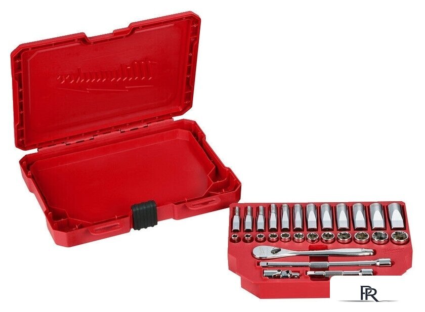 Набор трещотка с головками Milwaukee 4932464943 (28 предметов) - Изображение №2 — Интернет-магазин ПроЗаказ