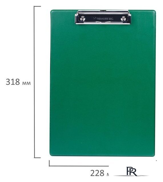 Планшет с зажимом BRAUBERG 232222 (зеленый) - Изображение №6 — Интернет-магазин ПроЗаказ