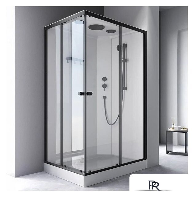 Душевая кабина AM.PM X-Joy 120x80 W94C-403-12080BT (черный матовый/прозрачное стекло) - Изображение №2 — Интернет-магазин ПроЗаказ
