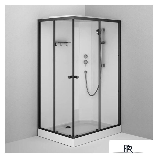 Душевая кабина AM.PM X-Joy 120x80 W94C-403-12080BT (черный матовый/прозрачное стекло) - Изображение №3 — Интернет-магазин ПроЗаказ