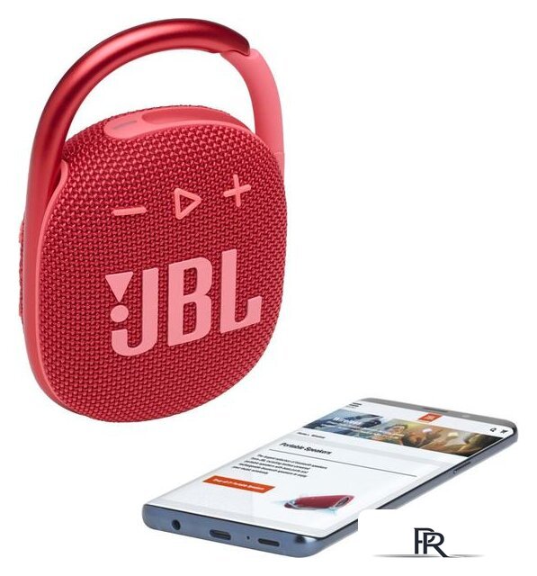 Беспроводная колонка JBL Clip 4 (красный) - Изображение №7 — Интернет-магазин ПроЗаказ