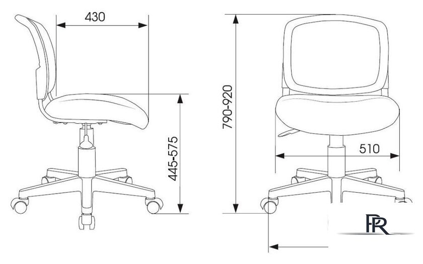 Офисное кресло Бюрократ CH-W296NX (серый Neo Grey) - Изображение №5 — Интернет-магазин ПроЗаказ