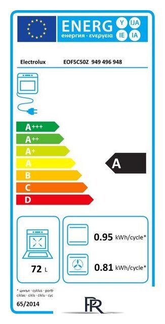 Электрический духовой шкаф Electrolux EOF5C50Z - Изображение №10 — Интернет-магазин ПроЗаказ