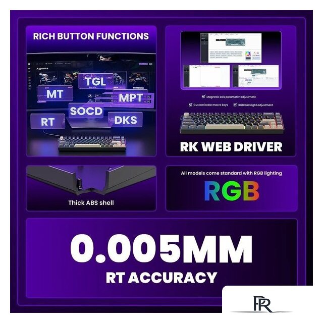 Клавиатура Royal Kludge RK68 HE Phantom (RK Mint) - Изображение №4 — Интернет-магазин ПроЗаказ