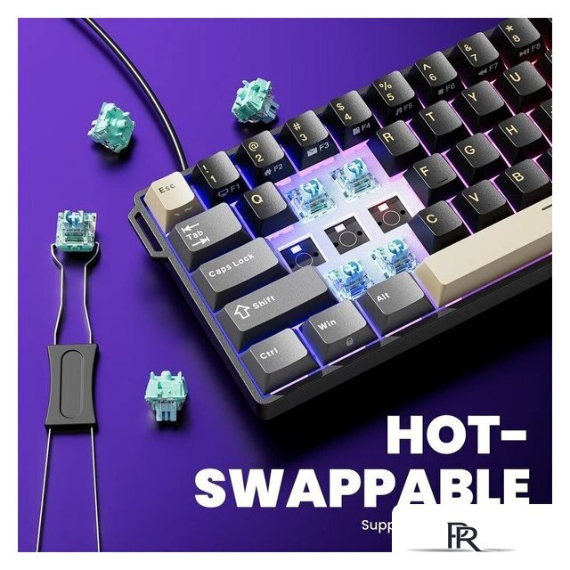 Клавиатура Royal Kludge RK68 HE Phantom (RK Mint) - Изображение №8 — Интернет-магазин ПроЗаказ