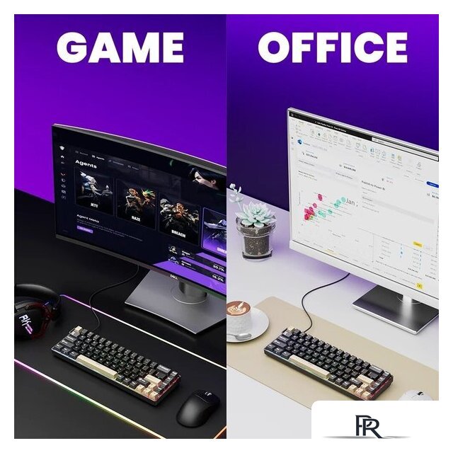 Клавиатура Royal Kludge RK68 HE Phantom (RK Mint) - Изображение №11 — Интернет-магазин ПроЗаказ