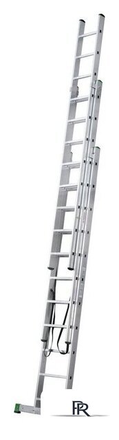 Лестница-стремянка Новая высота NV 223 алюминиевая трёхсекционная 3x11 ступеней - Изображение №5 — Интернет-магазин ПроЗаказ