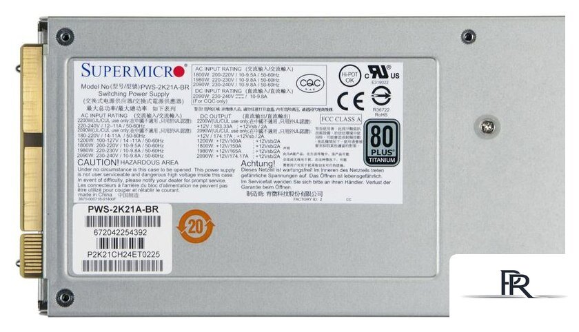 Блок питания Supermicro PWS-2K21A-BR - Изображение №3 — Интернет-магазин ПроЗаказ