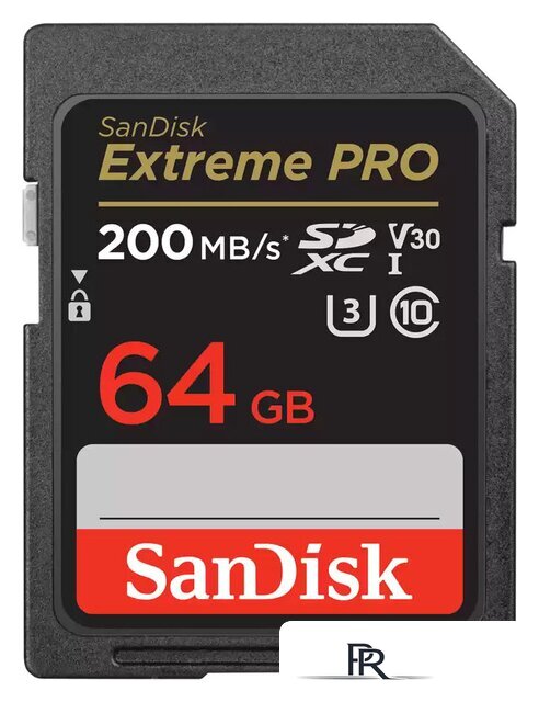 Карта памяти SanDisk Extreme PRO SDXC SDSDXXU-064G-GN4IN 64GB - Изображение №1 — Интернет-магазин ПроЗаказ