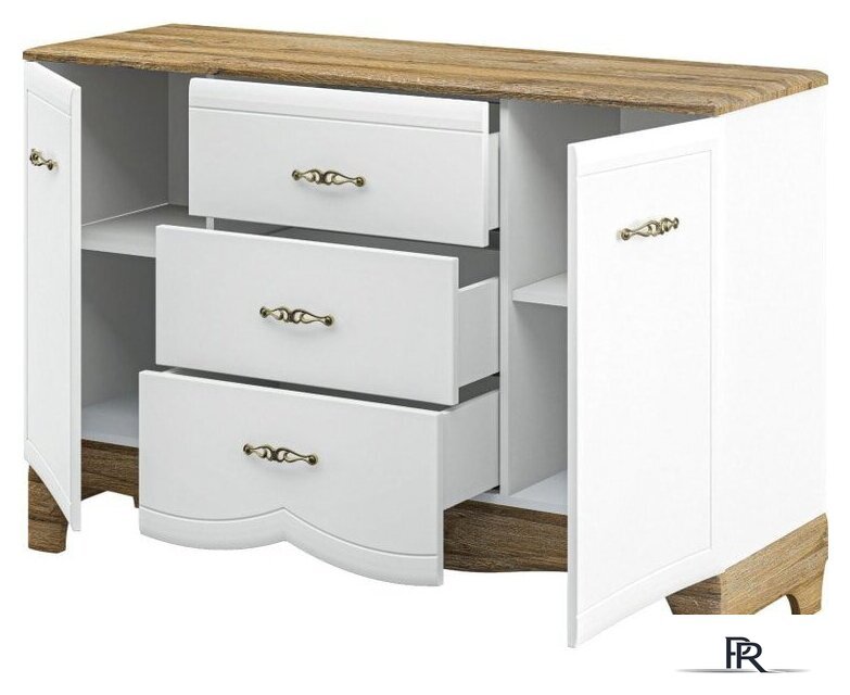 Комод Неман мебель Тиффани МН-041-10 (белый/прованс) - Изображение №2 — Интернет-магазин ПроЗаказ
