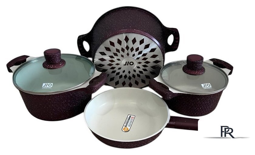 Набор кастрюль JIO J0507 Purple - Изображение №2 — Интернет-магазин ПроЗаказ