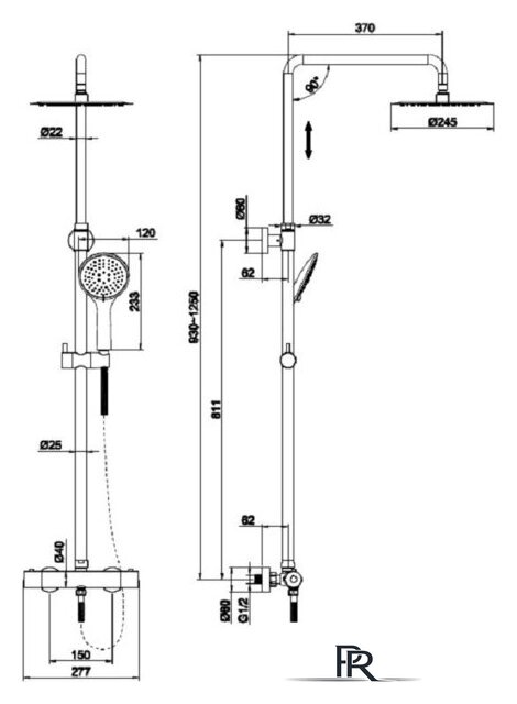 Душевая система  Cersanit Brasko 63066 - Изображение №11 — Интернет-магазин ПроЗаказ
