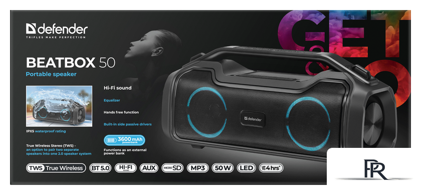 Беспроводная колонка Defender Beatbox 50 - Изображение №5 — Интернет-магазин ПроЗаказ