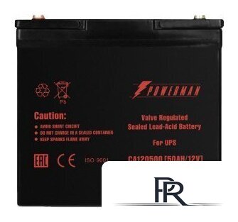 Аккумулятор для ИБП Powerman CA12500/UPS (12В/50 А·ч) - Изображение №2 — Интернет-магазин ПроЗаказ