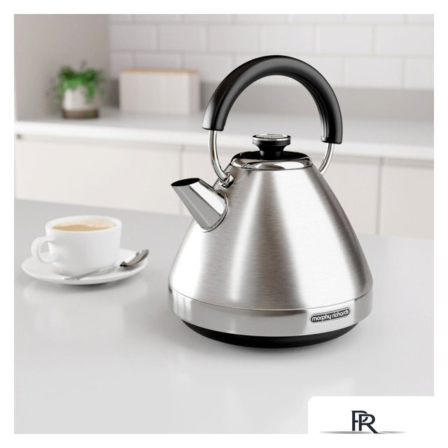 Электрический чайник Morphy Richards Venture Pyramid Silver 100130 - Изображение №3 — Интернет-магазин ПроЗаказ