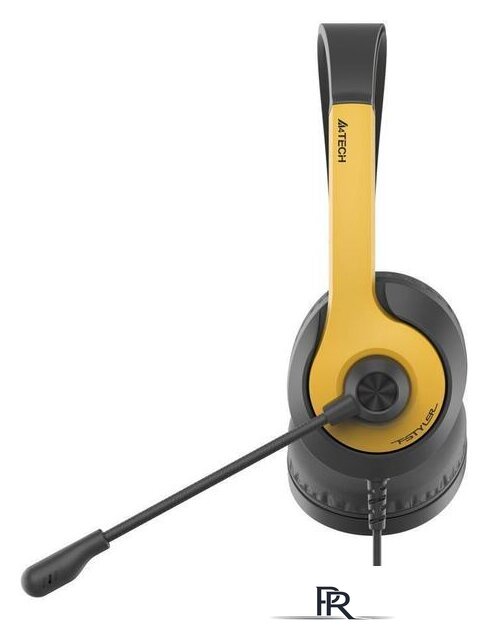 Наушники A4Tech Fstyler FH100U (черный/желтый) - Изображение №4 — Интернет-магазин ПроЗаказ