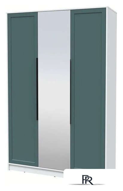 Шкаф распашной Интерлиния Концепт Тренд КТ-Ш3(з) (белый платинум/верде) - Изображение №1 — Интернет-магазин ПроЗаказ
