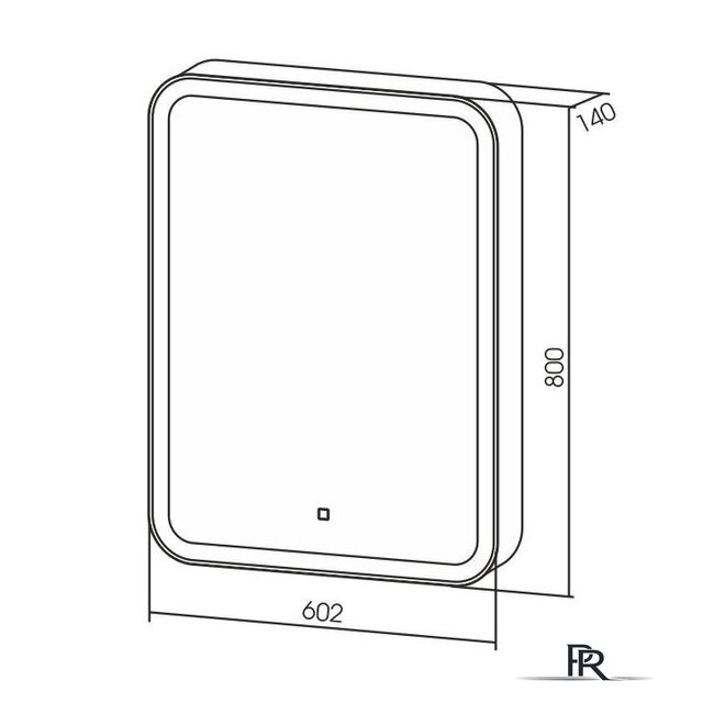  Silver Mirrors Шкаф с зеркалом Фиджи 60x80 LED-00002364 - Изображение №6 — Интернет-магазин ПроЗаказ