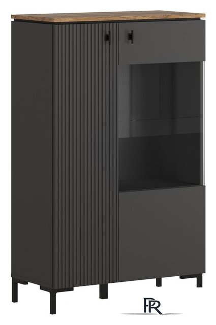 Шкаф распашной Black Red White San Gimignano REG1D1W/140 (антрацитовый/дуб нокс) - Изображение №2 — Интернет-магазин ПроЗаказ