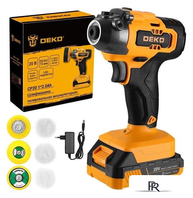 Полировальная машина Deko CP20 084-1085 (с 1-им АКБ) - Изображение №1 — Интернет-магазин ПроЗаказ