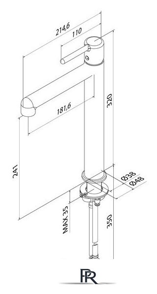 Смеситель IDDIS Aiger AIGBL01i01 - Изображение №7 — Интернет-магазин ПроЗаказ
