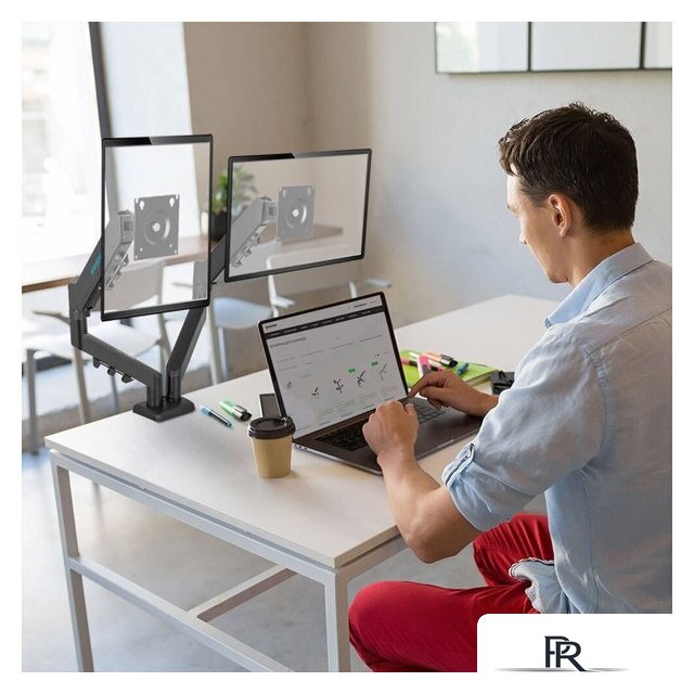 Кронштейн для монитора Kromax Office-14 (черный) - Изображение №2 — Интернет-магазин ПроЗаказ