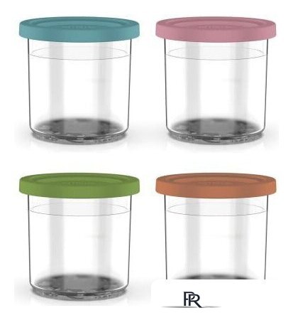 Контейнер  Ninja Ice Cream Maker Dessert Tubs with Coloured Lids XSKPNTLID4 (4 шт) - Изображение №1 — Интернет-магазин ПроЗаказ