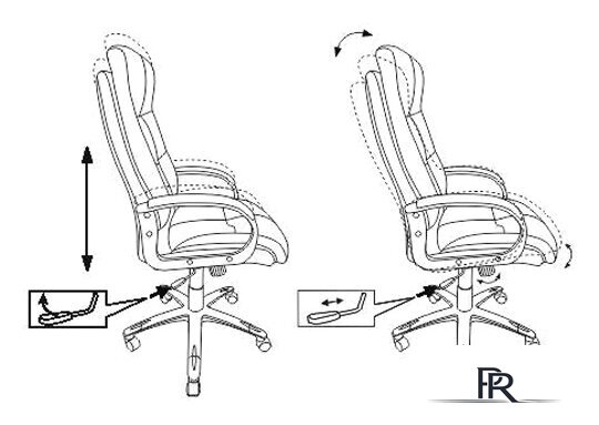 Офисное кресло Бюрократ CH-824B/LBLACK (черный) - Изображение №6 — Интернет-магазин ПроЗаказ