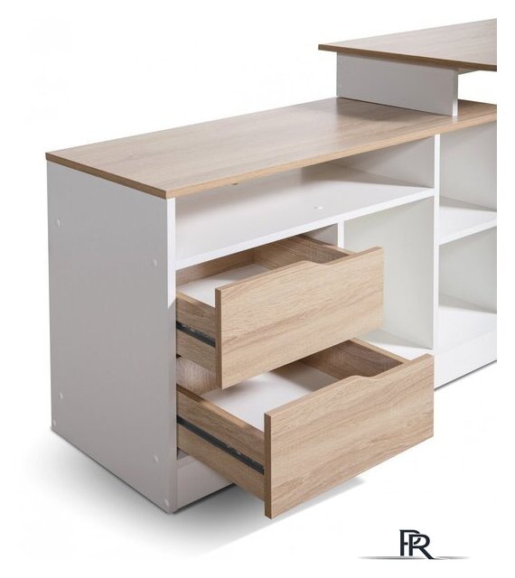 Стол Мебель-класс Имидж-3 (белый/дуб сонома) - Изображение №2 — Интернет-магазин ПроЗаказ