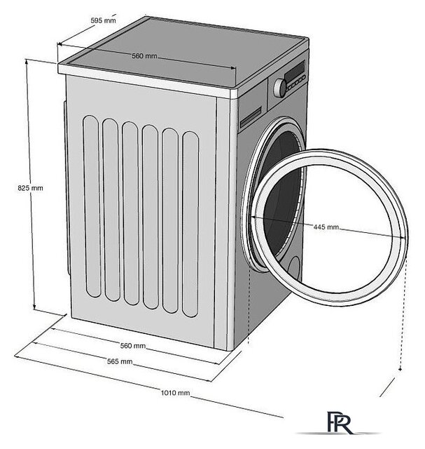 Стиральная машина Korting KWMI 14IS94 - Изображение №2 — Интернет-магазин ПроЗаказ