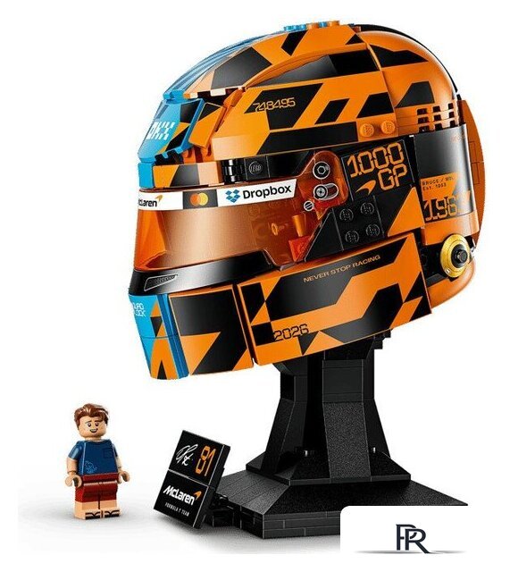 Конструктор LEGO Editions 43017 Шлем McLaren Mastercard F1 Team Oscar Piastri Helmet - Изображение №4 — Интернет-магазин ПроЗаказ