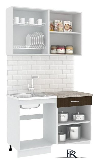 Готовая кухня Кортекс-мебель Корнелия Лира-лайт 1.2м (дуб сонома/венге/марсель) - Изображение №2 — Интернет-магазин ПроЗаказ