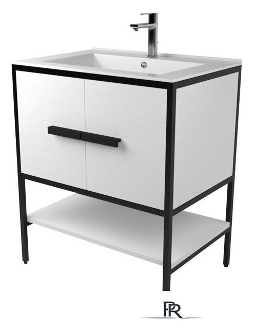  Дабер Тумба под умывальник 010 Т10.6.2.5 (черный/белый) - Изображение №1 — Интернет-магазин ПроЗаказ