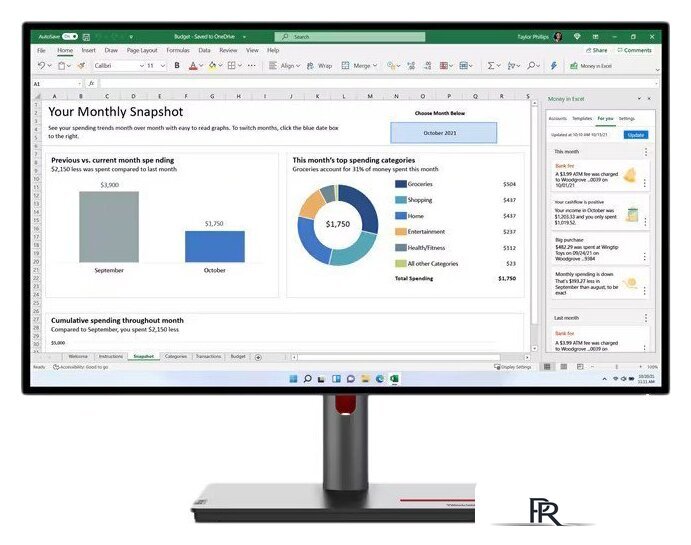 Монитор Lenovo ThinkVision P27h-30 63A1GAT1UK - Изображение №1 — Интернет-магазин ПроЗаказ