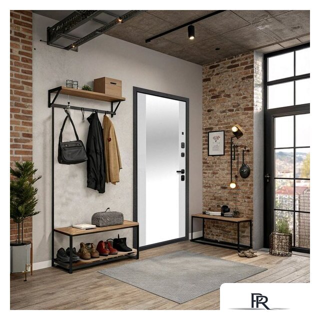 Металлическая дверь Guard Зеркало серебристый/белый матовый (86x205, правая) - Изображение №5 — Интернет-магазин ПроЗаказ