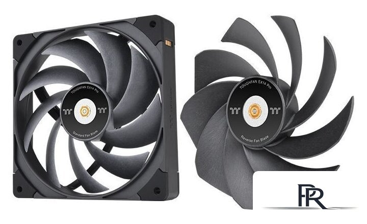 Комплект вентиляторов для корпуса Thermaltake Toughfan EX14 Pro 3-Fan Pack CL-F172-PL14BL-A - Изображение №5 — Интернет-магазин ПроЗаказ