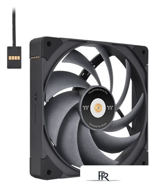 Комплект вентиляторов для корпуса Thermaltake Toughfan EX14 Pro 3-Fan Pack CL-F172-PL14BL-A - Изображение №2 — Интернет-магазин ПроЗаказ