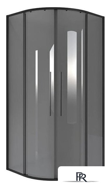 Душевой уголок Niagara NG-2827-34BLACK 100x100x195 (черный матовый/тонированное стекло) - Изображение №1 — Интернет-магазин ПроЗаказ