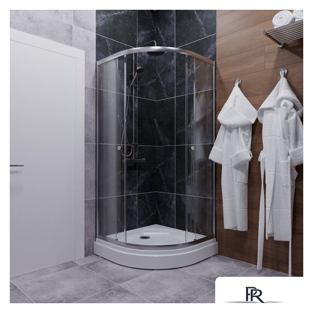 Душевой уголок Triton Альфа-Хром 90х90 (с поддоном) - Изображение №5 — Интернет-магазин ПроЗаказ