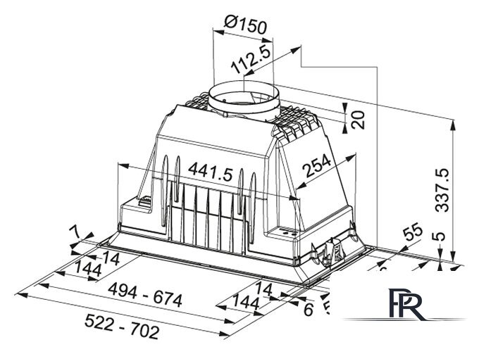 Кухонная вытяжка Franke Box FBI 527 Plus - Изображение №2 — Интернет-магазин ПроЗаказ
