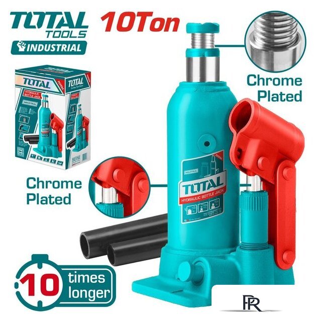 Бутылочный домкрат Total THT109104 10т - Изображение №1 — Интернет-магазин ПроЗаказ