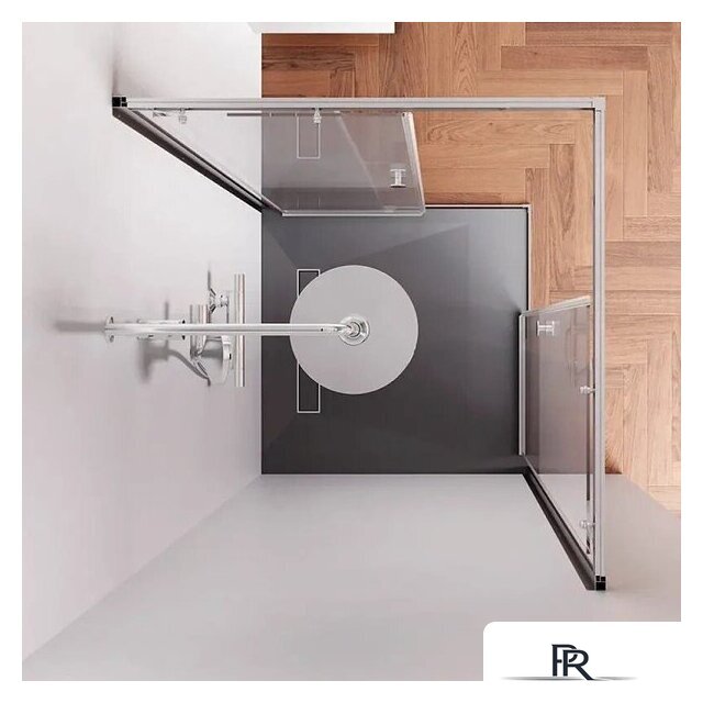 Душевой уголок AM.PM X-joy 90x90 W94G-403-9090-MT1K (серебристый/прозрачное стекло) - Изображение №2 — Интернет-магазин ПроЗаказ