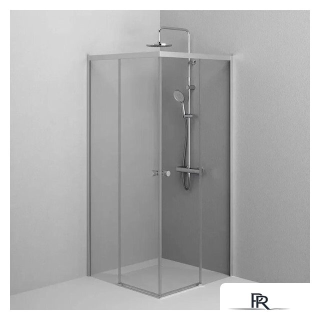 Душевой уголок AM.PM X-joy 90x90 W94G-403-9090-MT1K (серебристый/прозрачное стекло) - Изображение №1 — Интернет-магазин ПроЗаказ