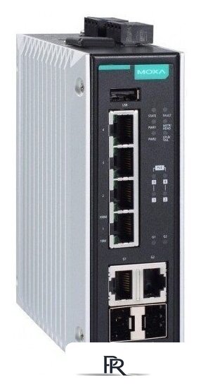 Управляемый коммутатор 2-го уровня Moxa EDS-P506E-4PoE-2GTXSFP-T - Изображение №1 — Интернет-магазин ПроЗаказ