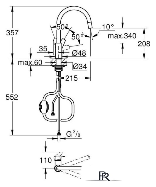 Смеситель Grohe Chrom 30536000 - Изображение №5 — Интернет-магазин ПроЗаказ