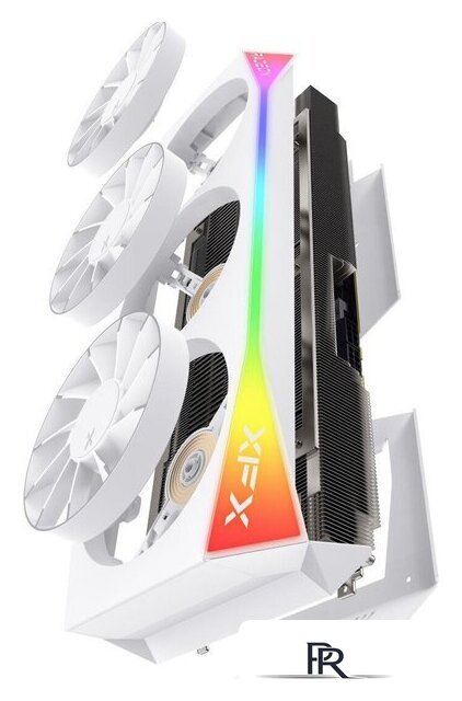 Видеокарта XFX Mercury AMD Radeon RX 9070 XT OC White Magnetic Air Edition RGB RX-97TMARGW9 - Изображение №4 — Интернет-магазин ПроЗаказ