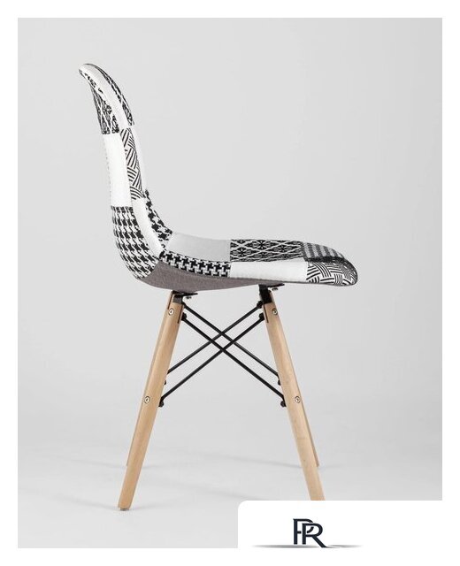 Стул Stool Group Eames DSW (пэчворк черный/белый) - Изображение №3 — Интернет-магазин ПроЗаказ