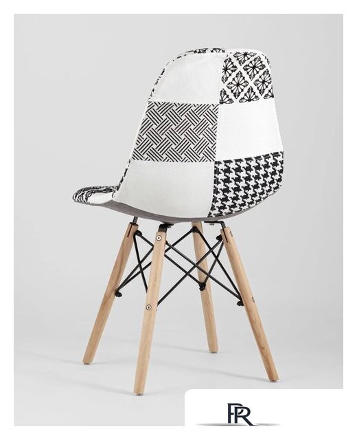 Стул Stool Group Eames DSW (пэчворк черный/белый) - Изображение №5 — Интернет-магазин ПроЗаказ