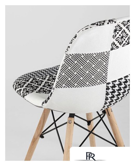 Стул Stool Group Eames DSW (пэчворк черный/белый) - Изображение №6 — Интернет-магазин ПроЗаказ